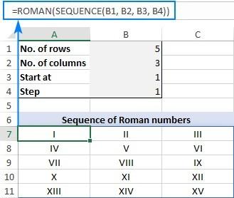 Tạo dãy số La Mã tự động trong Excel